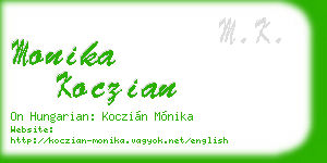 monika koczian business card